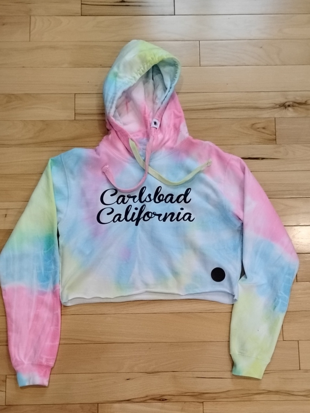 Pop Surf Carlsbad California Tie-Dye Hoodie Sweater - Pastel Multi